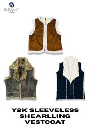 Y2K Sleeveless Shearling Vestcoat  - EV2303