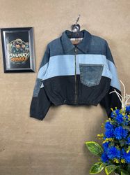 Upcycled Levi’s crop jacket 🐒