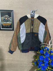 Upcycled Carhartt corduroy hooded jacket 🐒