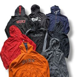 vintage adidas & nike hoodie