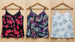 Floral and Lace Trim Camisoles