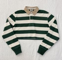 Upcycle Unbranded Rugby Crop Top (Dv-9-189)