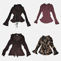 Y2K Italian Style Tops