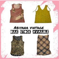 Y2K -Av-152 Mesh Tank Top Bundle - Floral, Leopard..