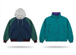 (FV-2441) Vintage Windbreaker Jacket Mix | 90s Col..