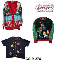 Cozy Christmas Vibes Oversized Holiday Sweater (DS..