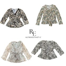 Y2K Unique Girl Printed Full Sleeves Tops RE-3522