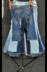 Y2K Embellished Jeans Backprints ABC