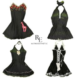 Y2K Gothic Vibe Girl Cami Tops RE-3552