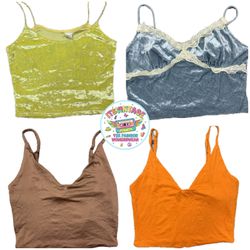 Y2K Vintage Velvet & Crop Top Bundle – 10pcs Whole..