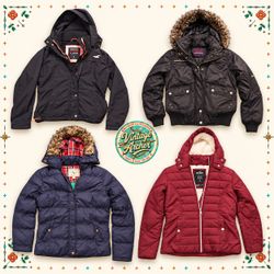 Retro Women’s Fur Hood Puffer & Winter Jackets Mix..
