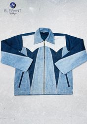 Upcycled Levis Zip Up Denim Jackets - EVR0515
