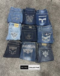 Y2K Jean Bootcut / Évasé Embelli - #240926