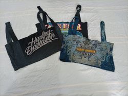 CR10919 Upcycled Harley Cropped Tops