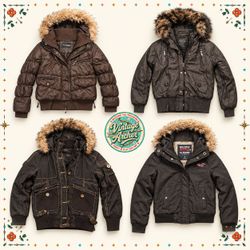 Retro Women’s Fur Hood Puffer & Winter Jackets Mix..