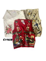 Lot de pulls Vintage Noël & Cottagecore | 10 pièce..