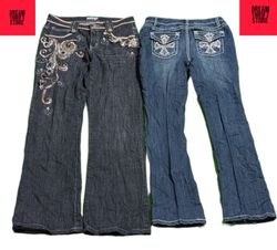 DESIGNER WOMEN'S BOOTCUT JEANS BRAND'S INCLUDED LO..