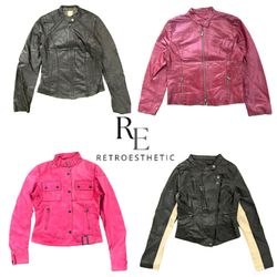 Y2K Unique Leather Jackets RE-3806