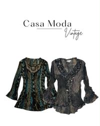 301026-4 Y2K bedruckte Bluse aus Stoff 15 Stk.