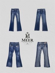 Y2k Style fared jeans