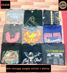 vintage single stitch t shirt 80s and 90s  ak636