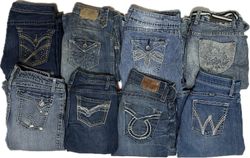 SILVER AND OTHER MIX BRANDS JEANS (ID 1432)