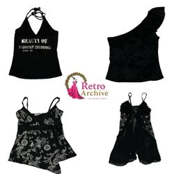 16 : Y2K Halter & Sleeveless Tops