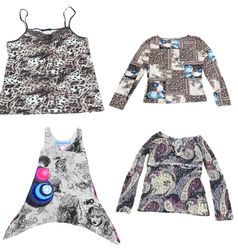 Y2K Earthy Boho tops mix