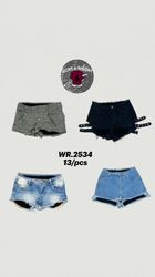 Y2K denim mini shorts WR-2534