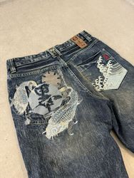 Japanes Embroidery Branded Jeans