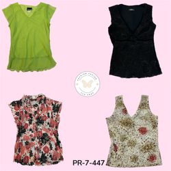 Women's Vintage Printed Poly Blouse – Lightweight ..