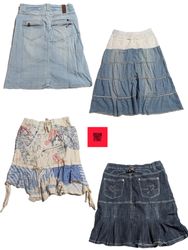 JUPES EN DENIM LONGUEUR MIDI MAXI