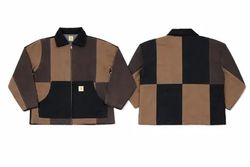 CR01470 Upcycled Carhartt Two-Tone Patchwork Workw..