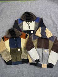 Upcycled Carhartt Corduroy Hoodie