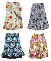 Y2K Flowy Floral Skirts