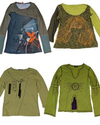 Y2K Fairy Grunge Patchwork Long Sleeve Tops(TR-101..