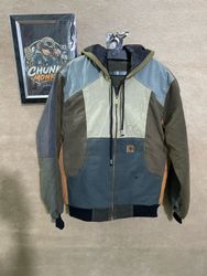 Upcycled Carhartt hooded jacket 🐒