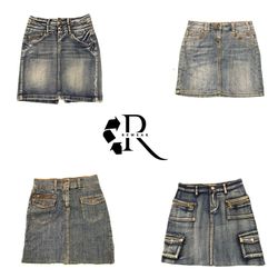 Y2K NYC IT Girl Denim Midi Skirt RW-2345