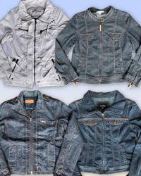 Denim Zipper Fitted jacket 24 pieces