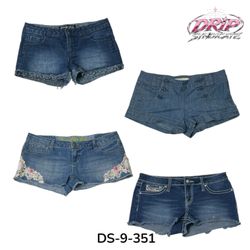 Low Rise Y2K Denim Mini Shorts (DS-9-351)