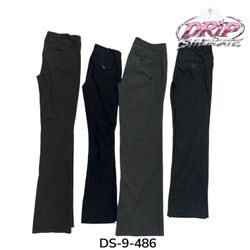 Cool Y2K Trousers For Polished Office Outfits (DS-..