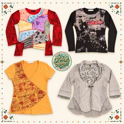 Y2K Artistic Print & Casual Tops Mix :10pcs B33
