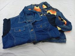 CR11142 Upcycled Mix-Style Denim Jackets