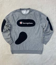 Upcycle Branded Sweatshirt With T Shirt Patchwork