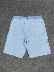 Upcycled Double Knee Denim Short