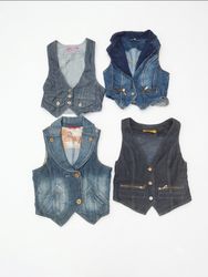 Vintage Y2K Denim Vest Bundle (WC-10)
