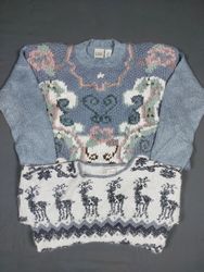 Floral Embroidery Knit Sweaters