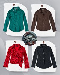 Y2K Office Blouse