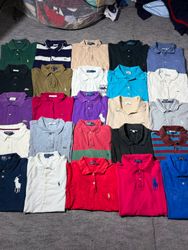 Ralph Lauren and Lacoste polo t-shirts