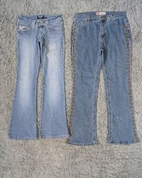 ***Coquette & Y2K Flare Jeans